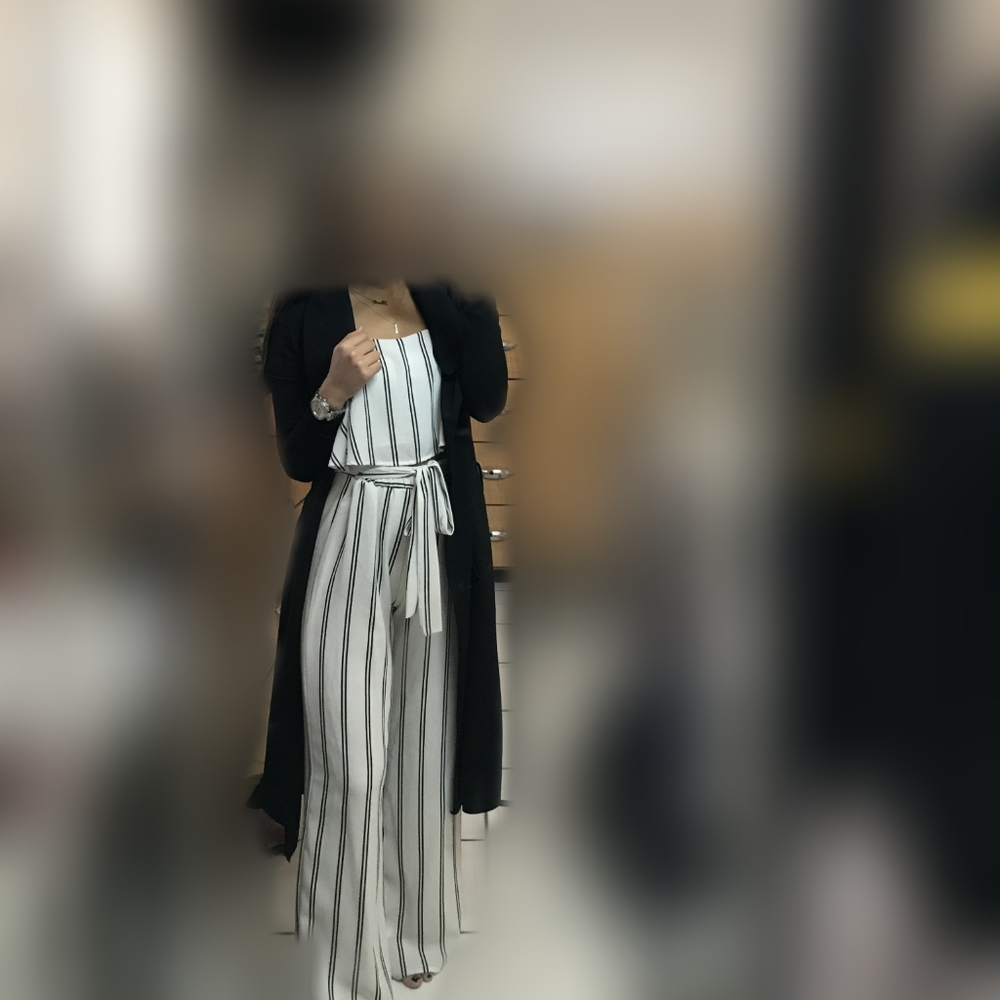 Black Trench Cardigan
